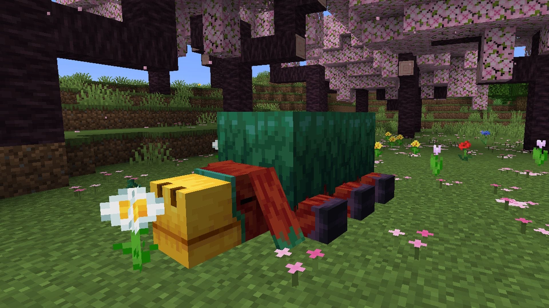 De sniffer-mob in Minecraft