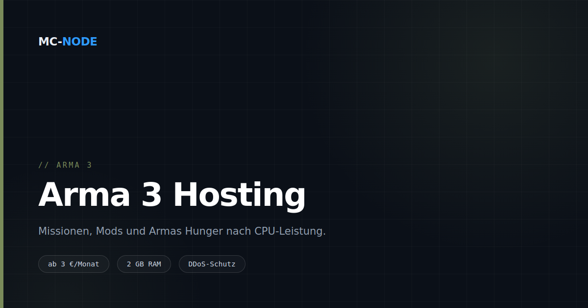 Arma 3 Server hosten: warum die CPU wichtiger ist als der RAM