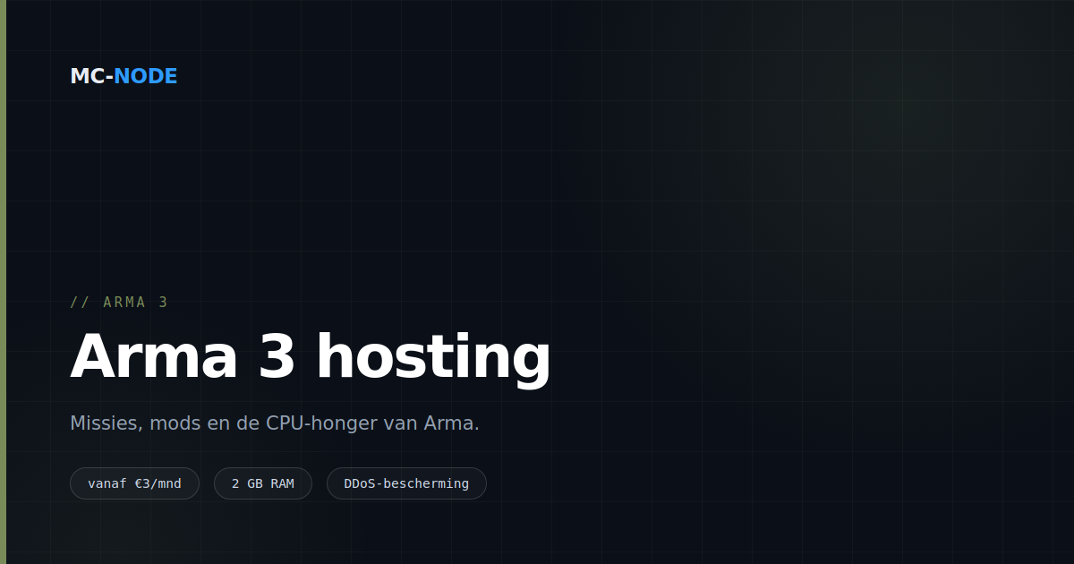 Arma 3 server hosting: waarom je CPU belangrijker is dan je RAM