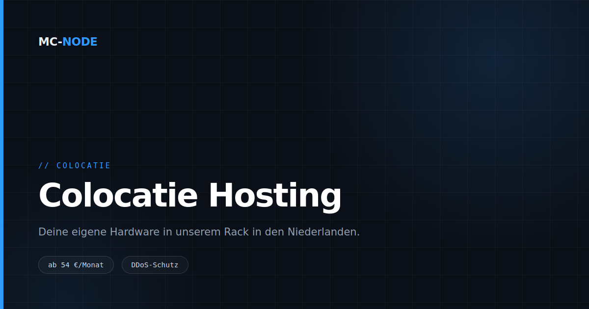 Colocation in den Niederlanden: eigene Hardware in unserem Rechenzentrum