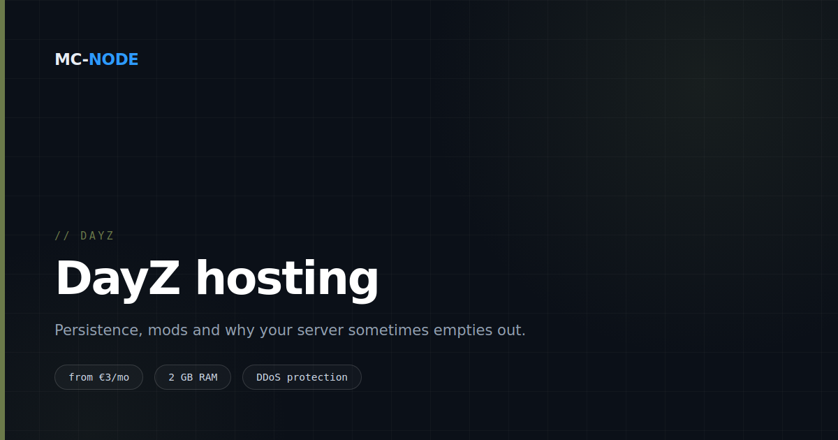 DayZ server hosting: the loot economy decides everything