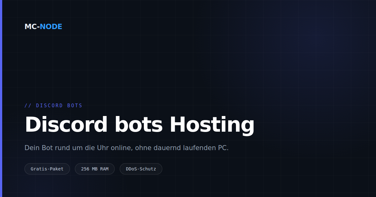 Discord-Bot-Hosting: deinen Bot rund um die Uhr online halten