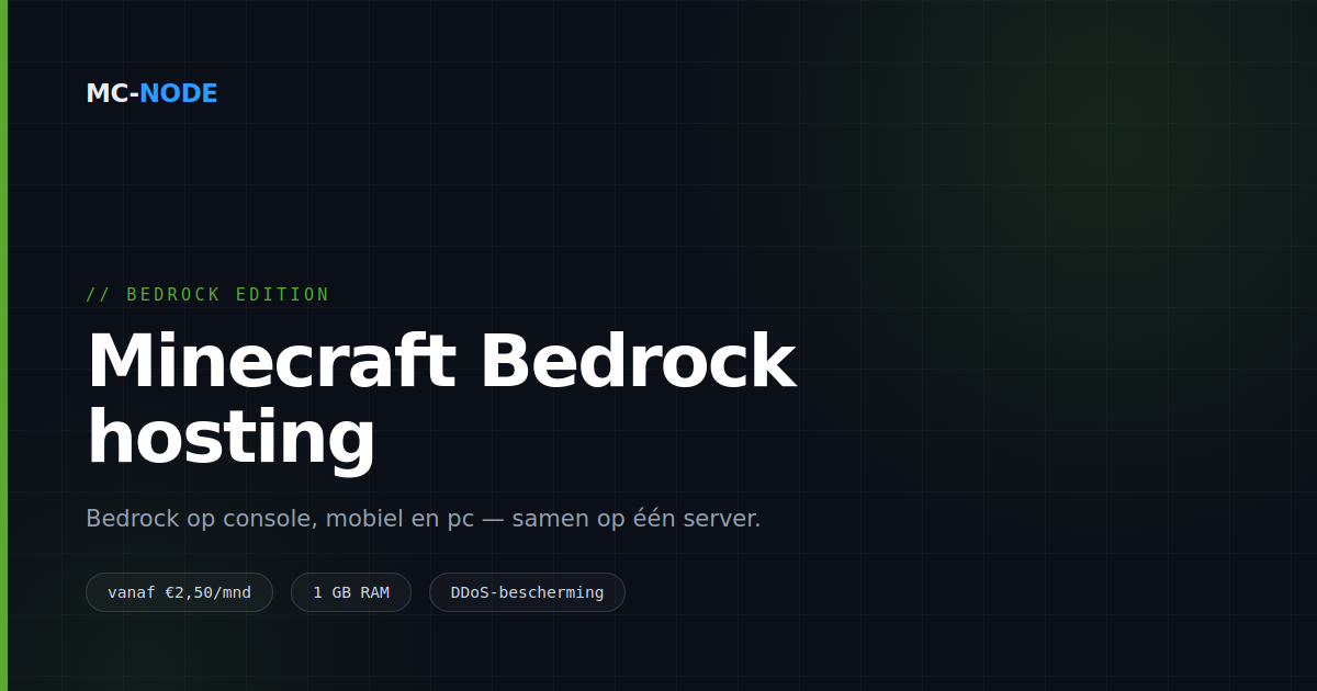Minecraft Bedrock server: samen spelen op console, telefoon en pc