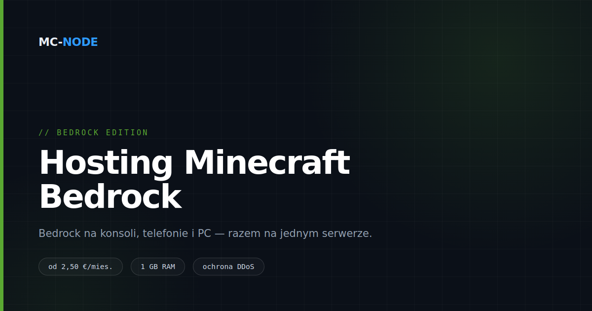 Serwer Minecraft Bedrock: wspólna gra na konsoli, telefonie i PC