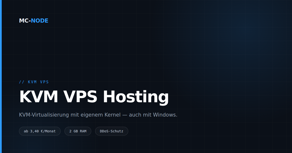 KVM VPS: eigener Kernel, Windows und wann du das brauchst