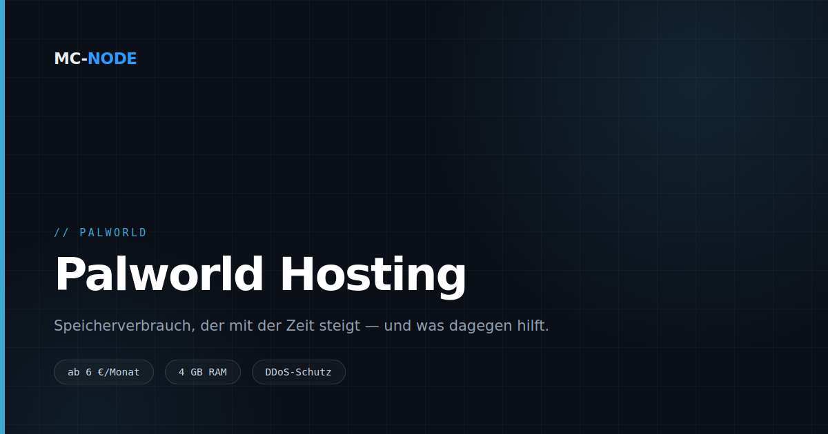 Palworld Server hosten: warum du Neustarts einplanen solltest