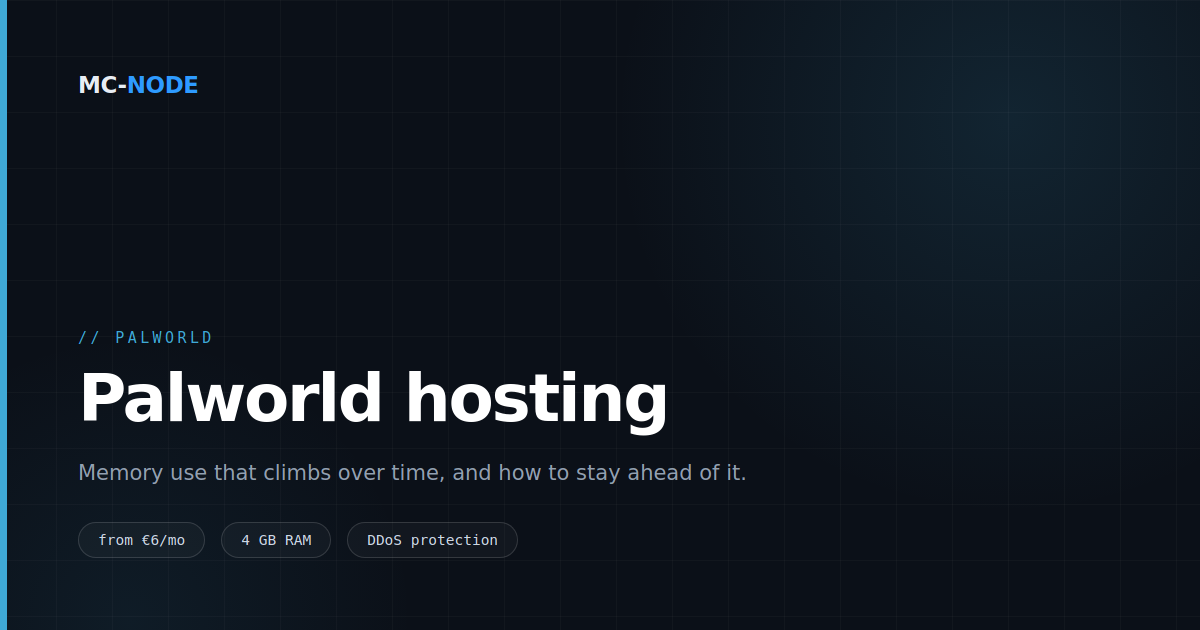 Palworld server hosting: why you should schedule restarts