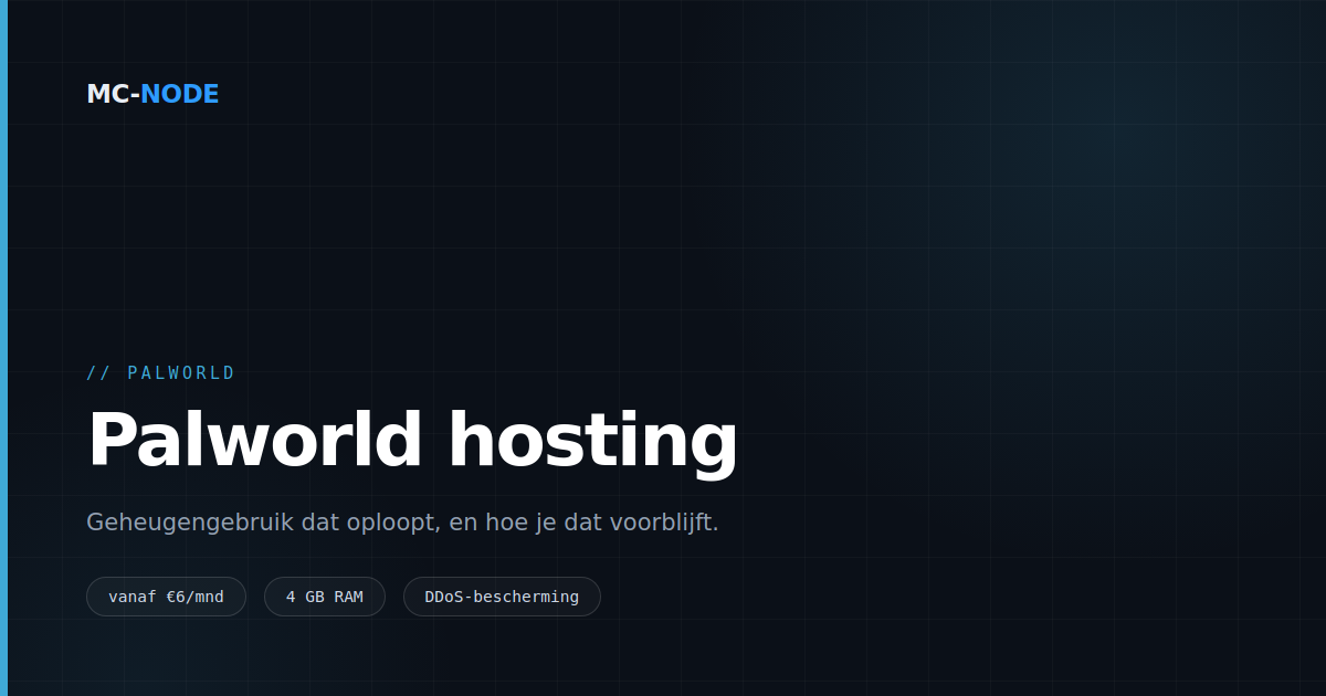 Palworld server hosting: waarom je herstarts moet inplannen
