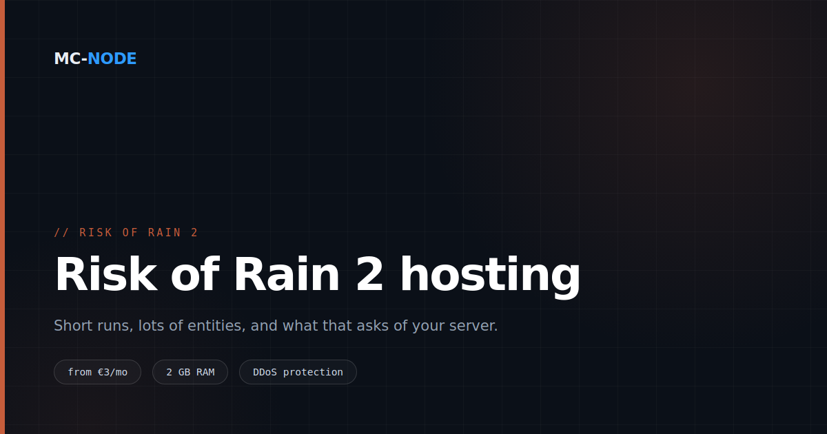 Risk of Rain 2 server hosting: short runs, lots of entities