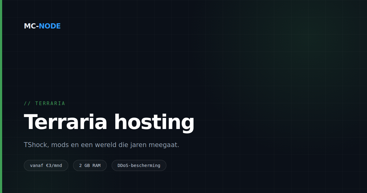 Terraria server hosting: vanilla, TShock of tModLoader?