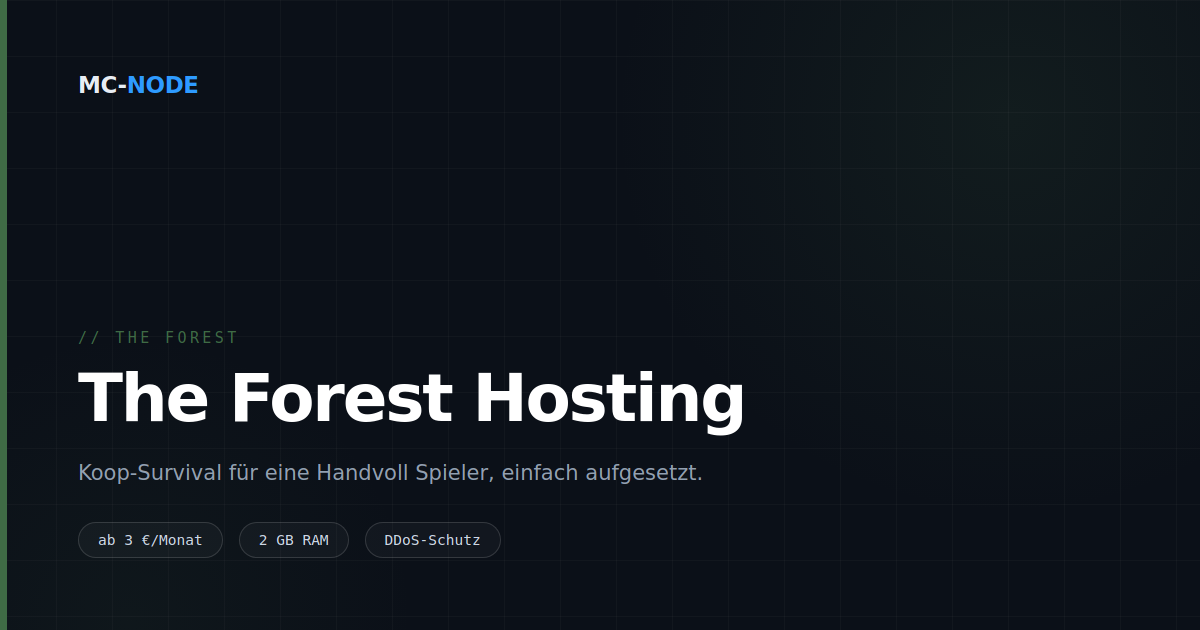 The Forest Server hosten: Koop-Survival ohne Aufwand