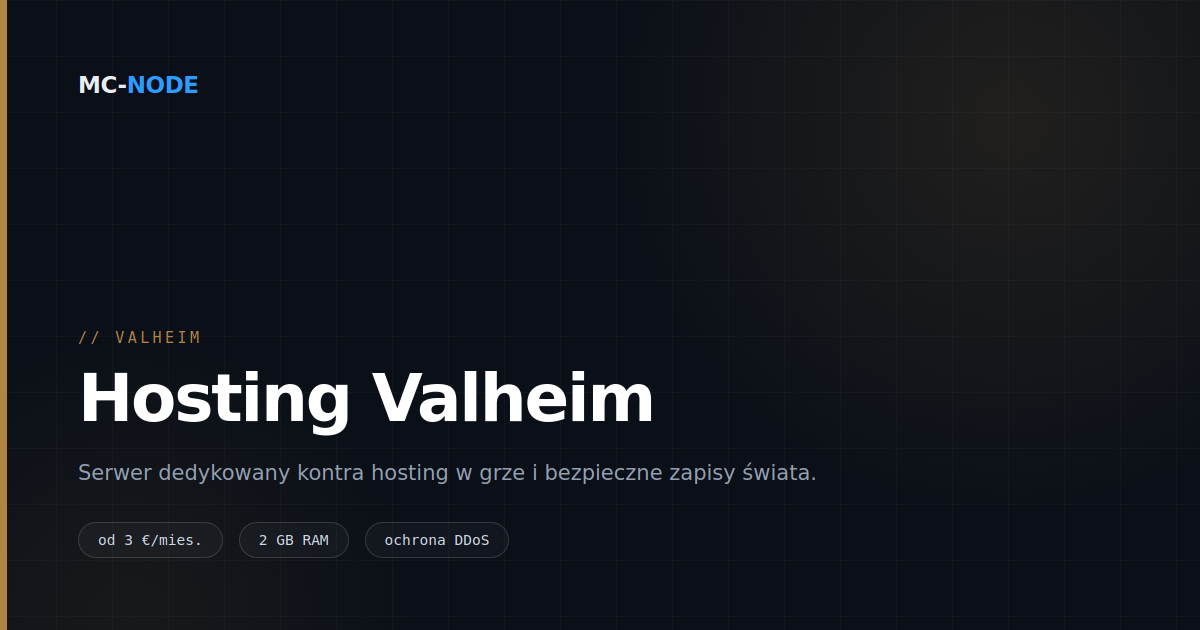Hosting serwera Valheim: serwer dedykowany czy hosting w grze?