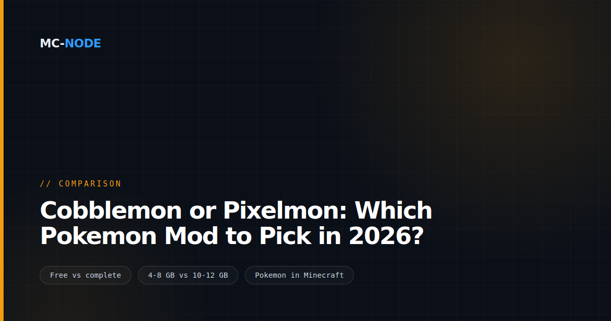 Cobblemon or Pixelmon: Which Pokemon Mod to Pick in 2026?