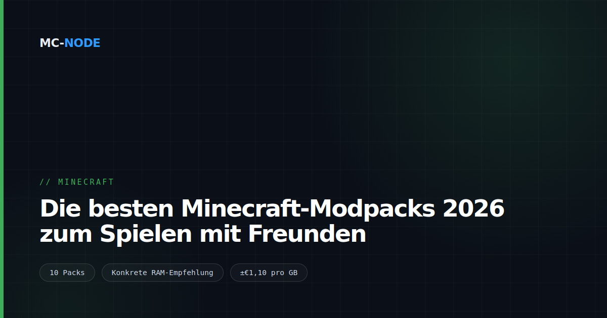 Die besten Minecraft-Modpacks 2026 zum Spielen mit Freunden