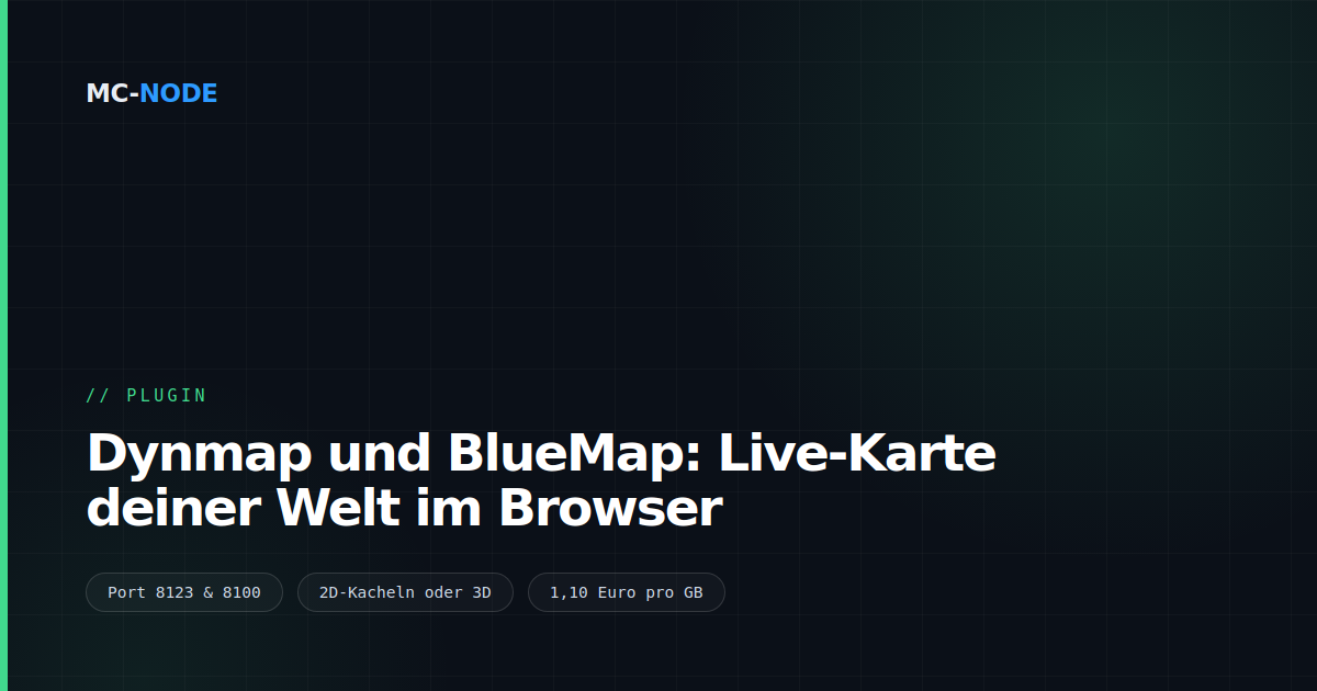 Dynmap und BlueMap: Live-Karte deiner Welt im Browser