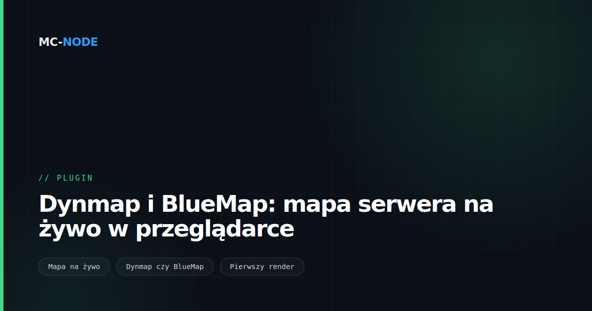 Dynmap i BlueMap: mapa serwera na żywo w przeglądarce