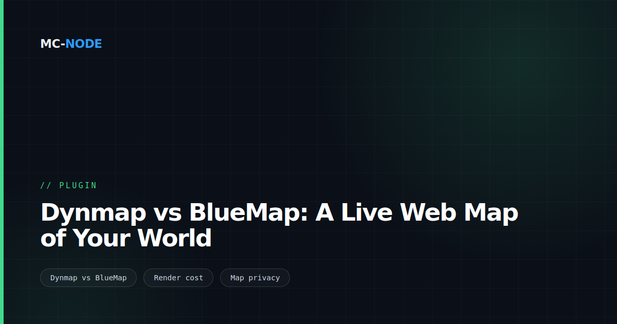Dynmap vs BlueMap: A Live Web Map of Your World