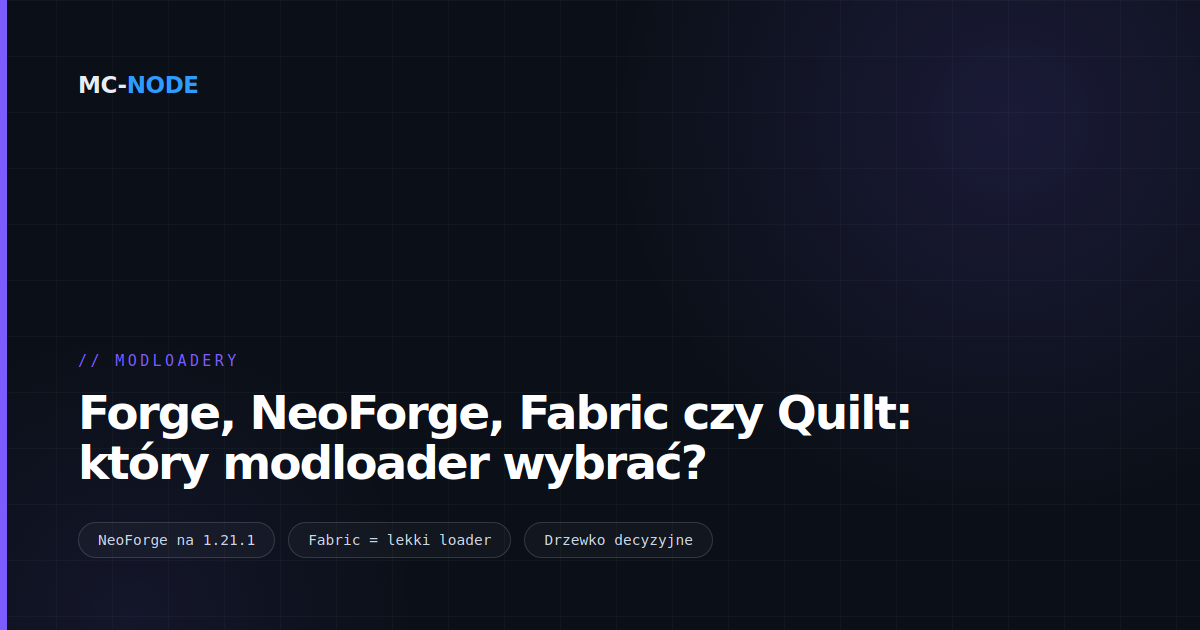 Forge, NeoForge, Fabric czy Quilt: który modloader wybrać?