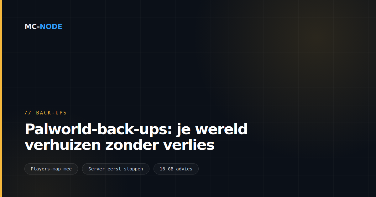 Palworld-back-ups: je wereld verhuizen zonder verlies