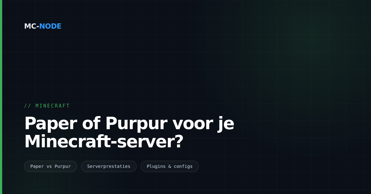 Paper of Purpur voor je Minecraft-server?
