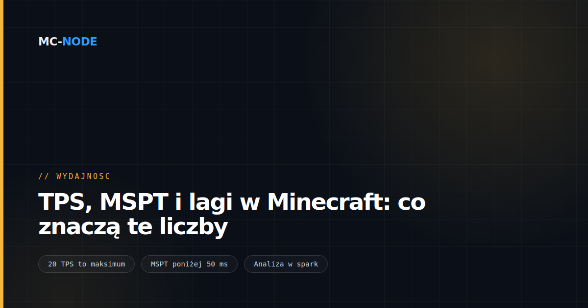 TPS, MSPT i lagi w Minecraft: co znaczą te liczby