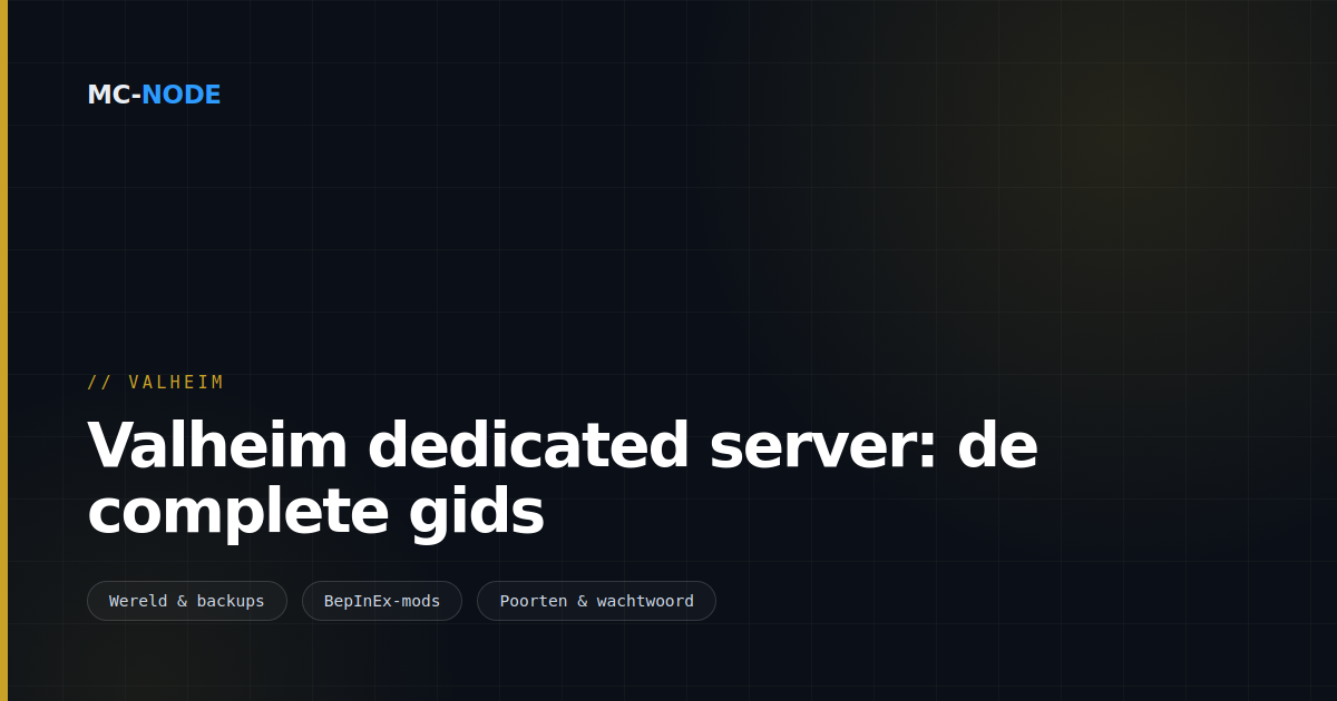 Valheim dedicated server: de complete gids