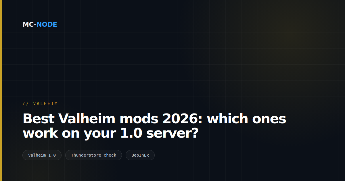 Best Valheim mods 2026: which ones work on your 1.0 server?