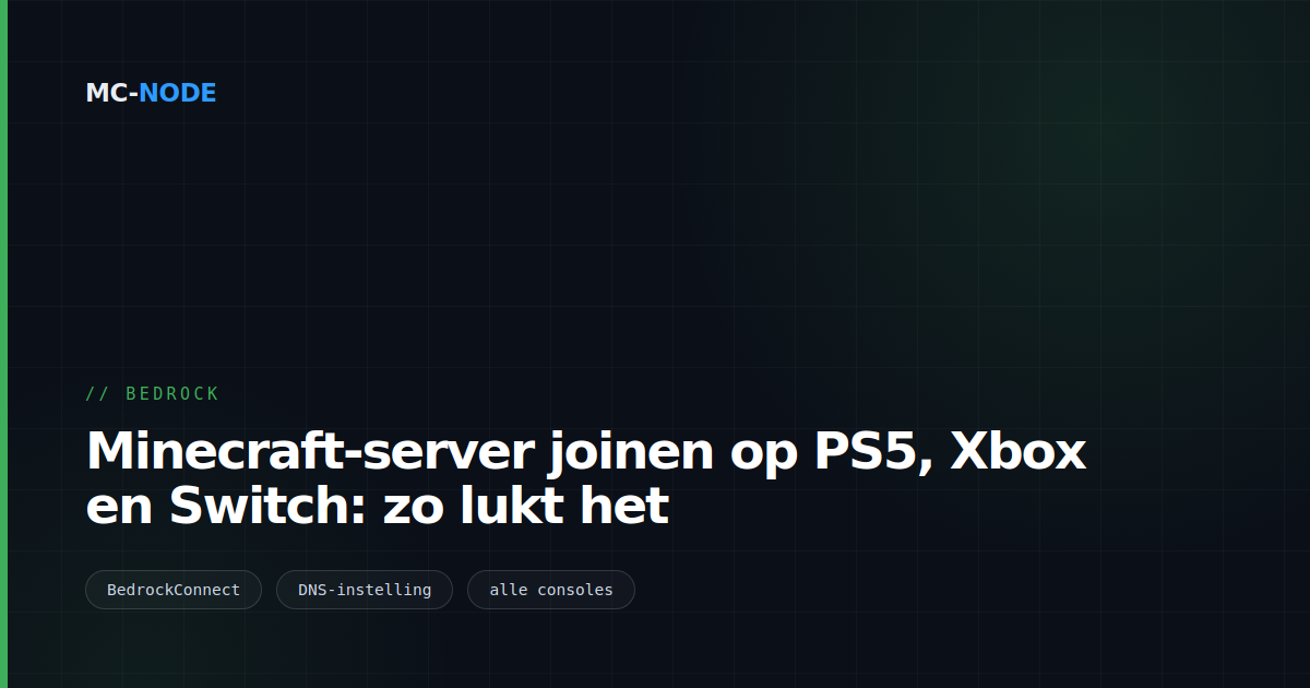 Minecraft-server joinen op PS5, Xbox en Switch: zo lukt het