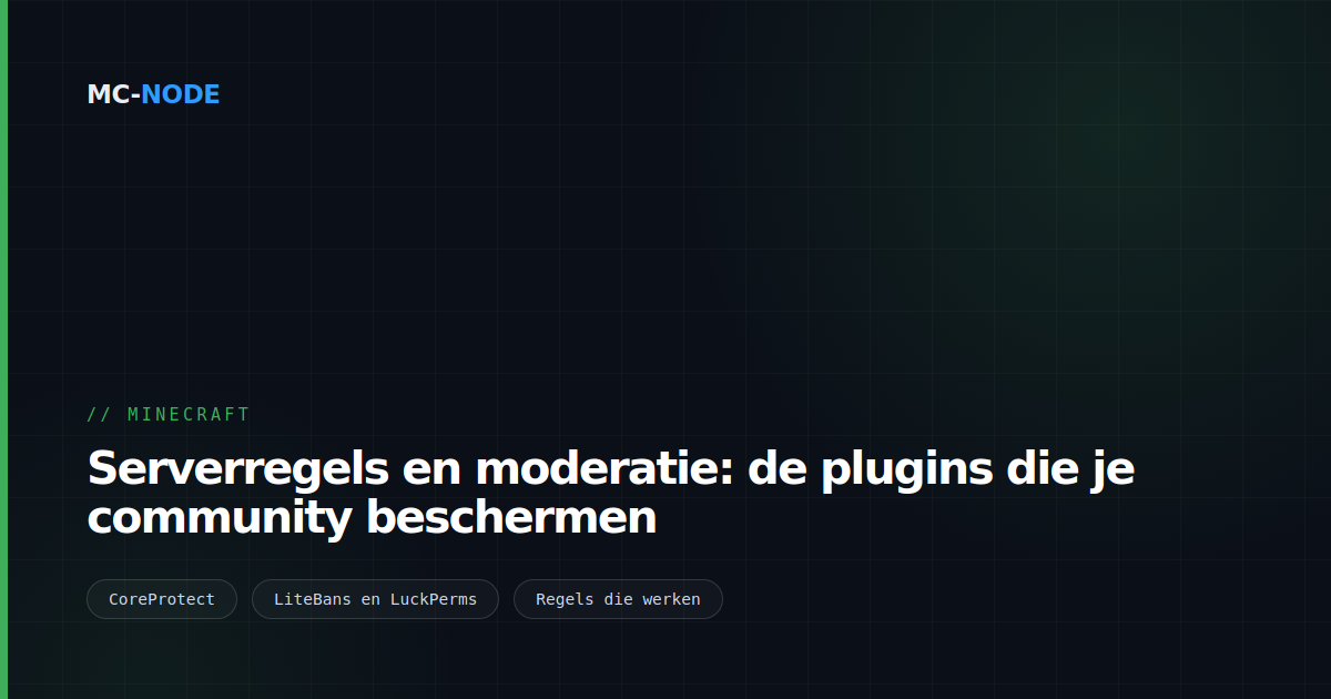 Serverregels en moderatie: de plugins die je community beschermen