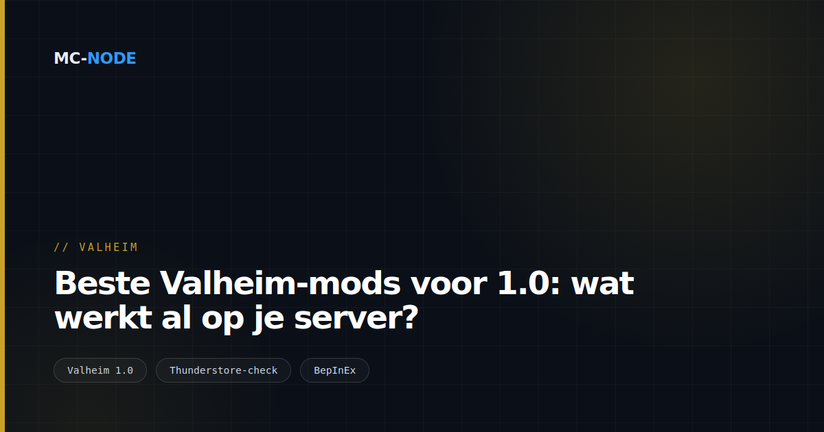 Beste Valheim-mods voor 1.0: wat werkt al op je server?