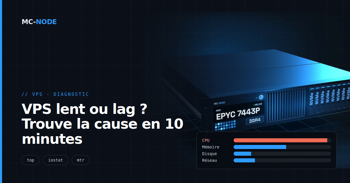 VPS lent ou lag ? Trouve la cause en 10 minutes