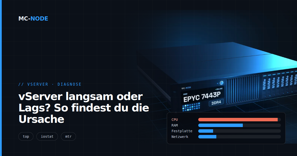 vServer langsam oder Lags? So findest du die Ursache