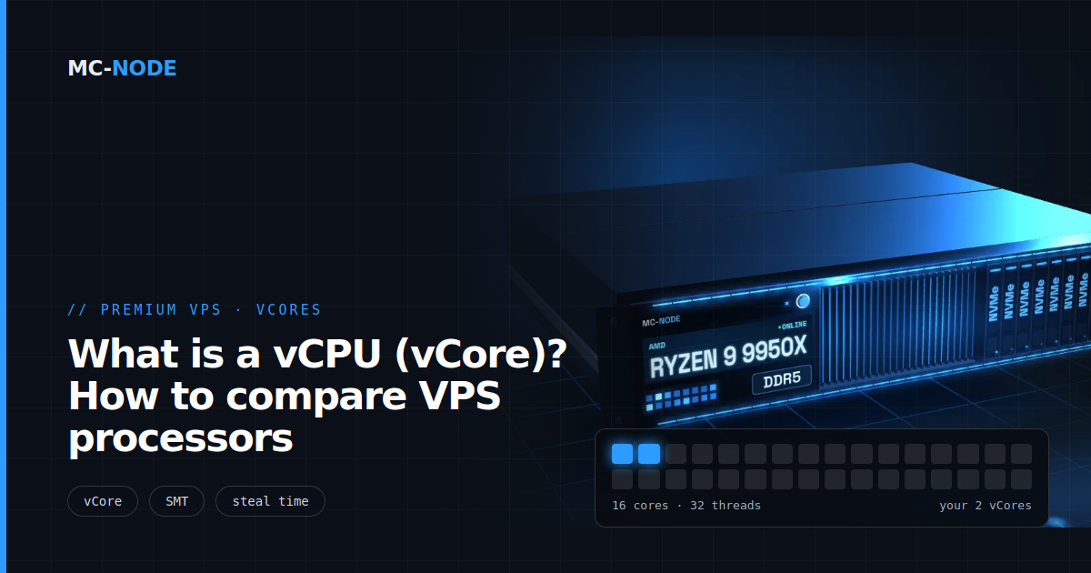 What is a vCPU (vCore)? How to compare VPS processors
