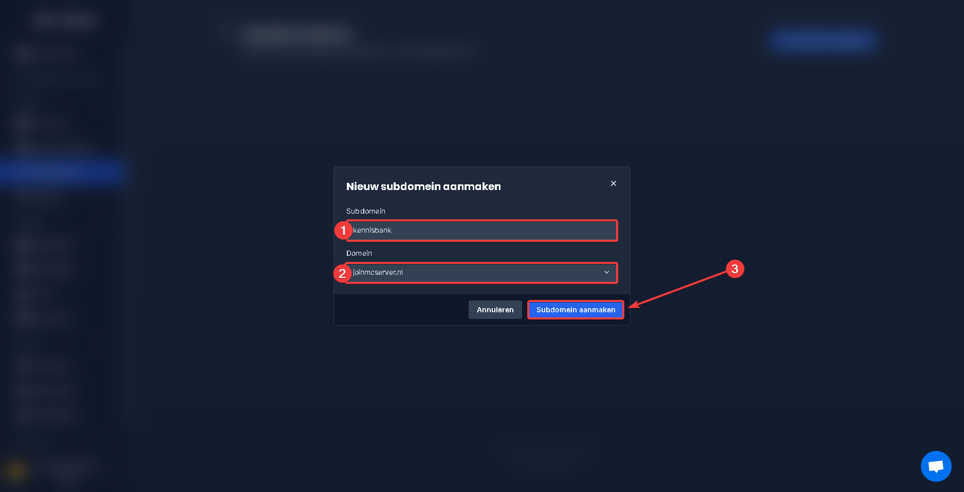 ¿Cómo añado un subdominio?