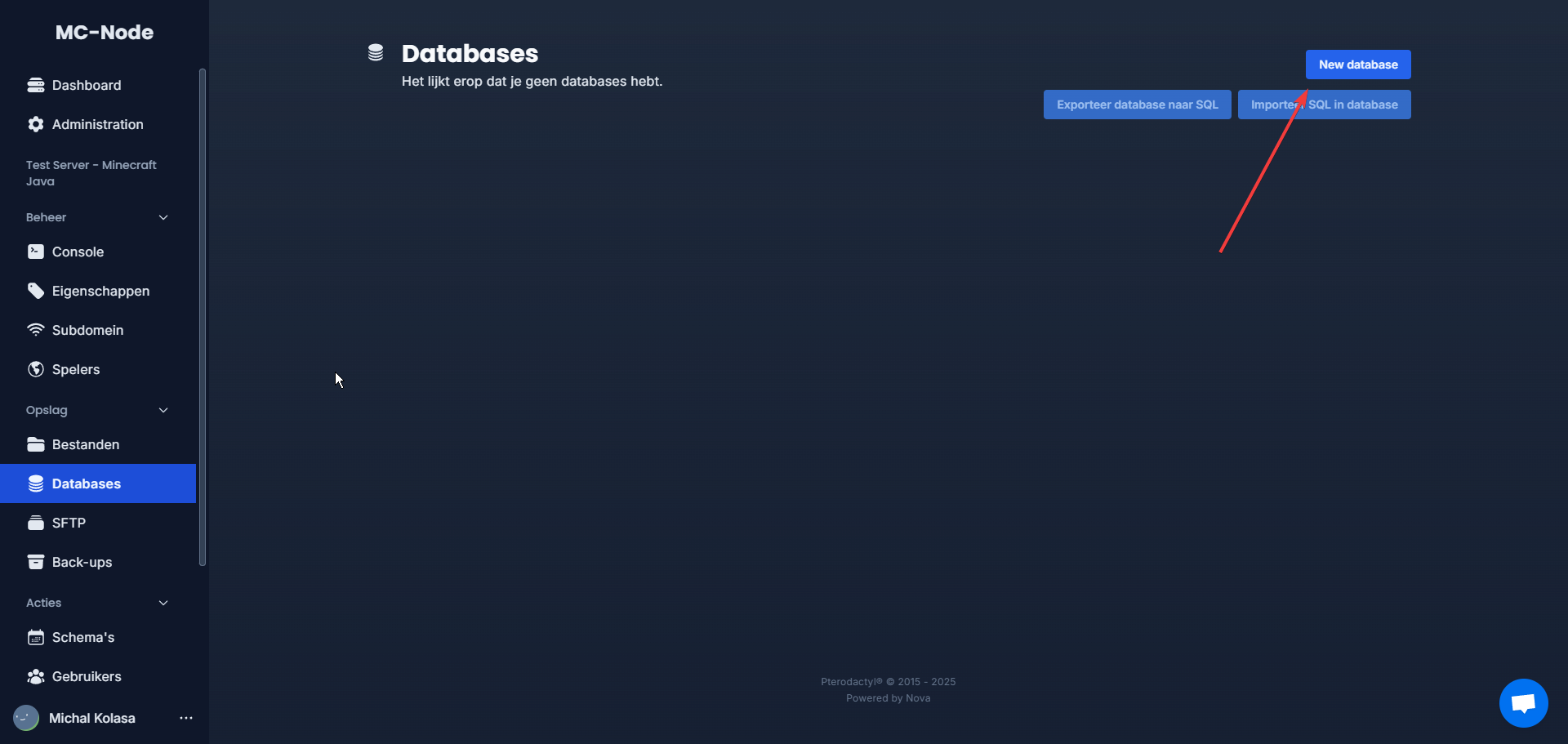¿Cómo creo una base de datos?