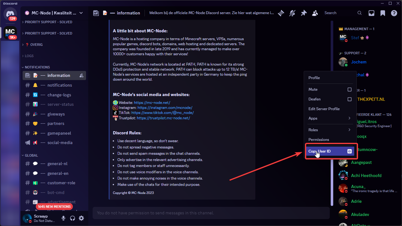 ¿Cómo consigo mi ID de Discord?