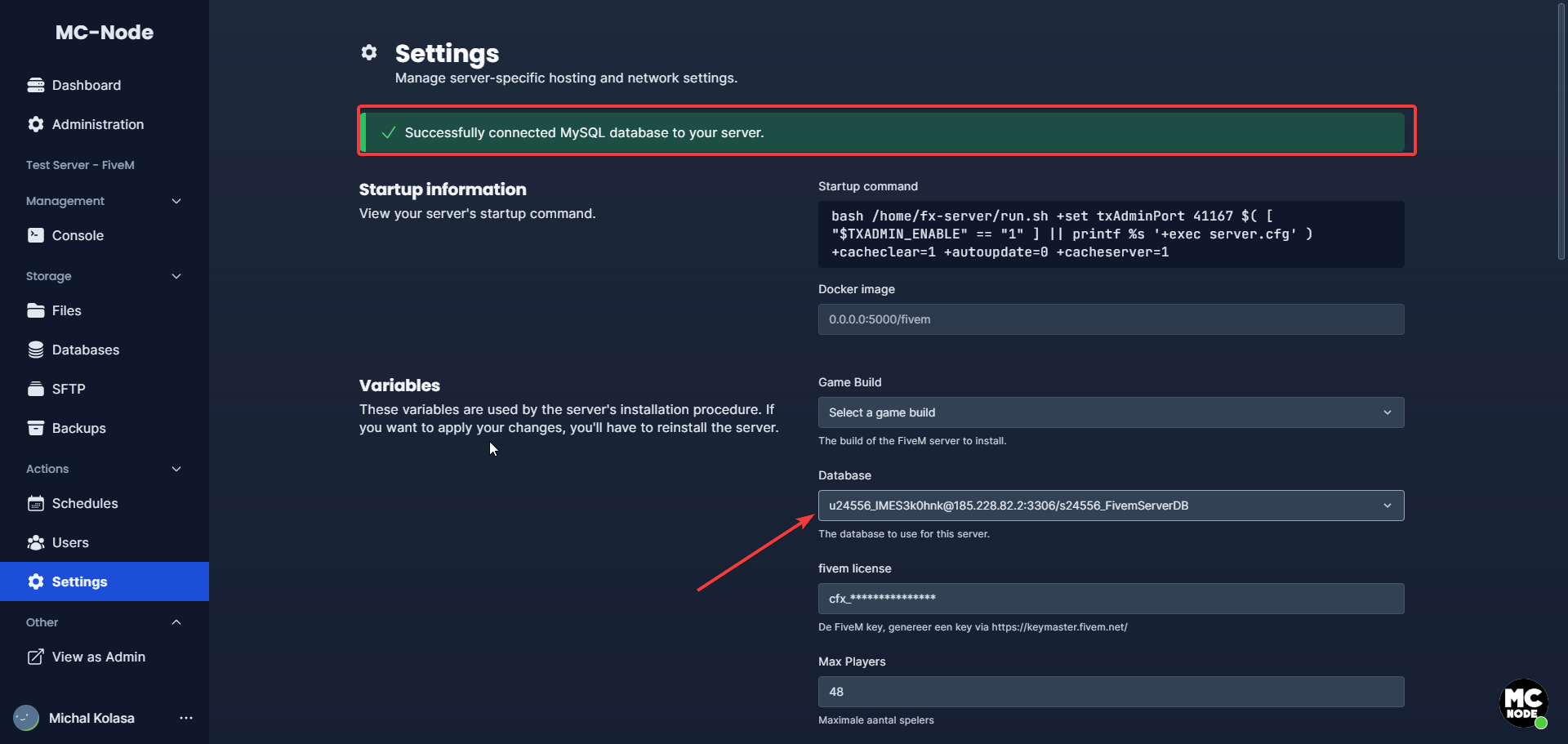 ¿Cómo conecto mi base de datos?
