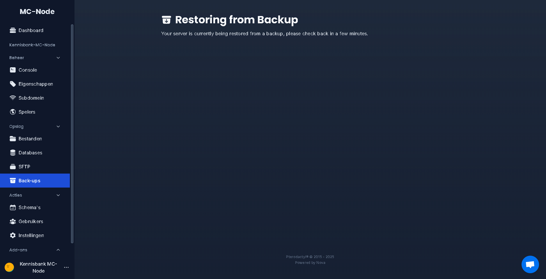 ¿Cómo restauro un backup?