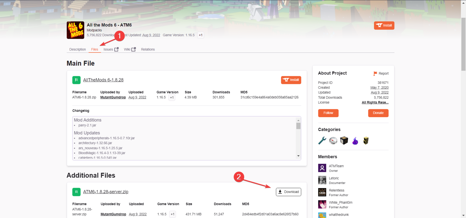 Hoe installeer ik manueel een modpack?