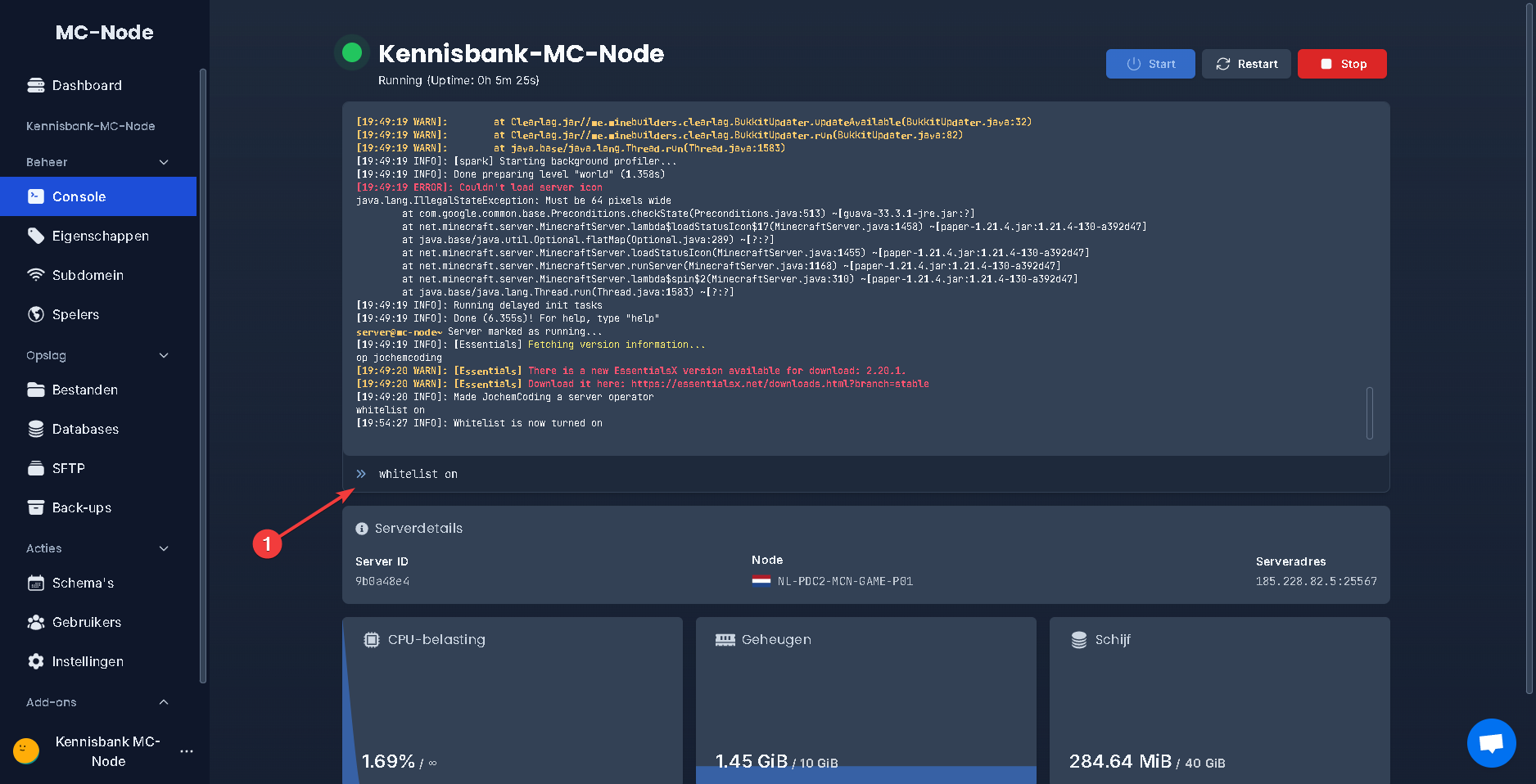 ¿Cómo uso una whitelist?