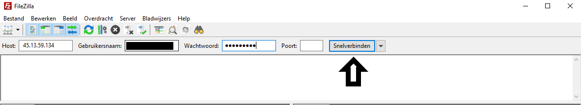 Hoe open ik een sftp sessie naar mij vps?