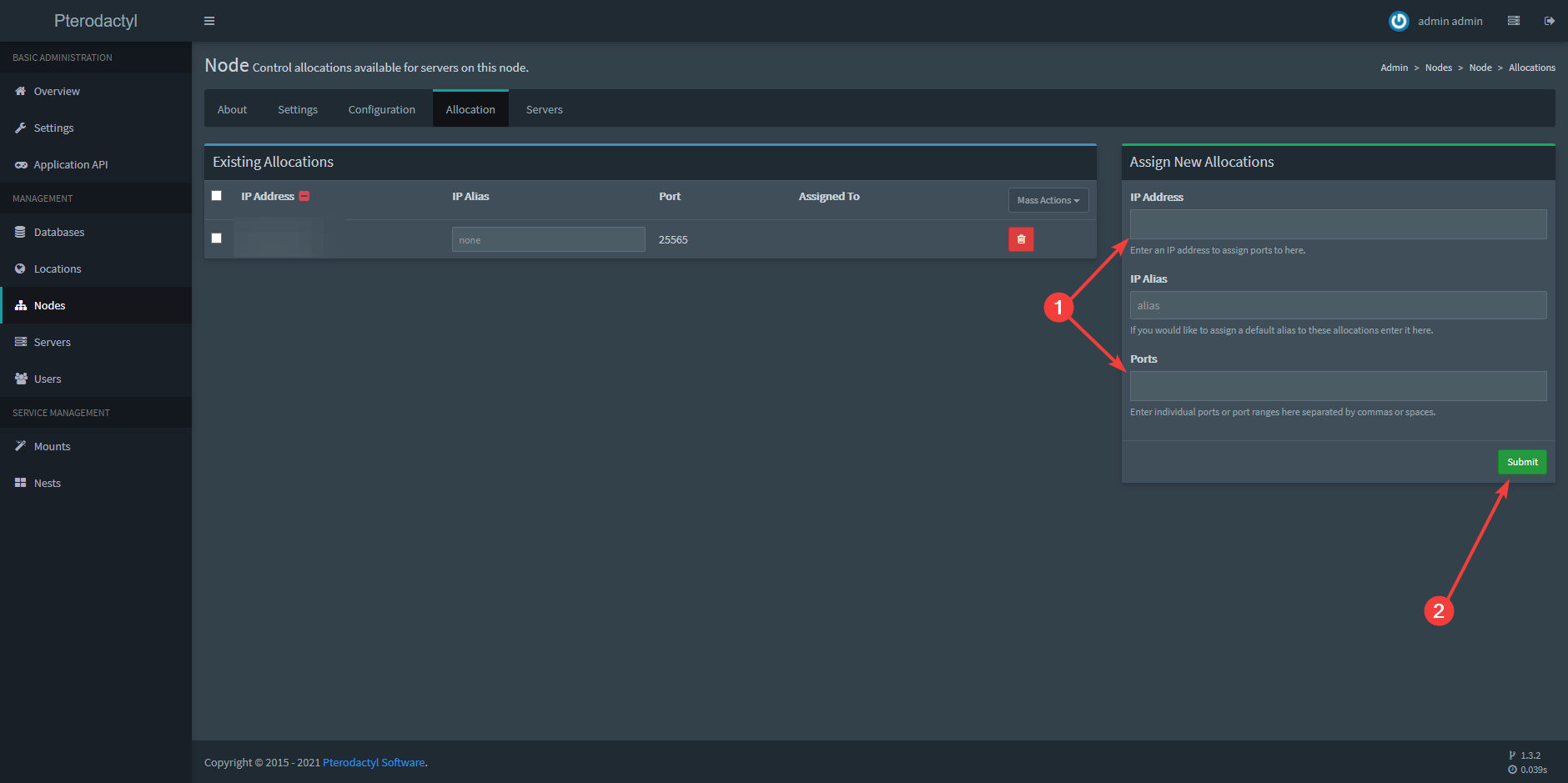 ¿Cómo abro puertos adicionales en mi node?