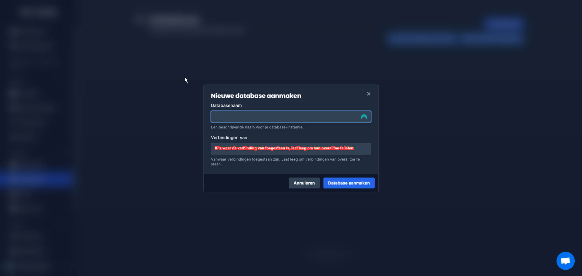 ¿Cómo creo una base de datos?
