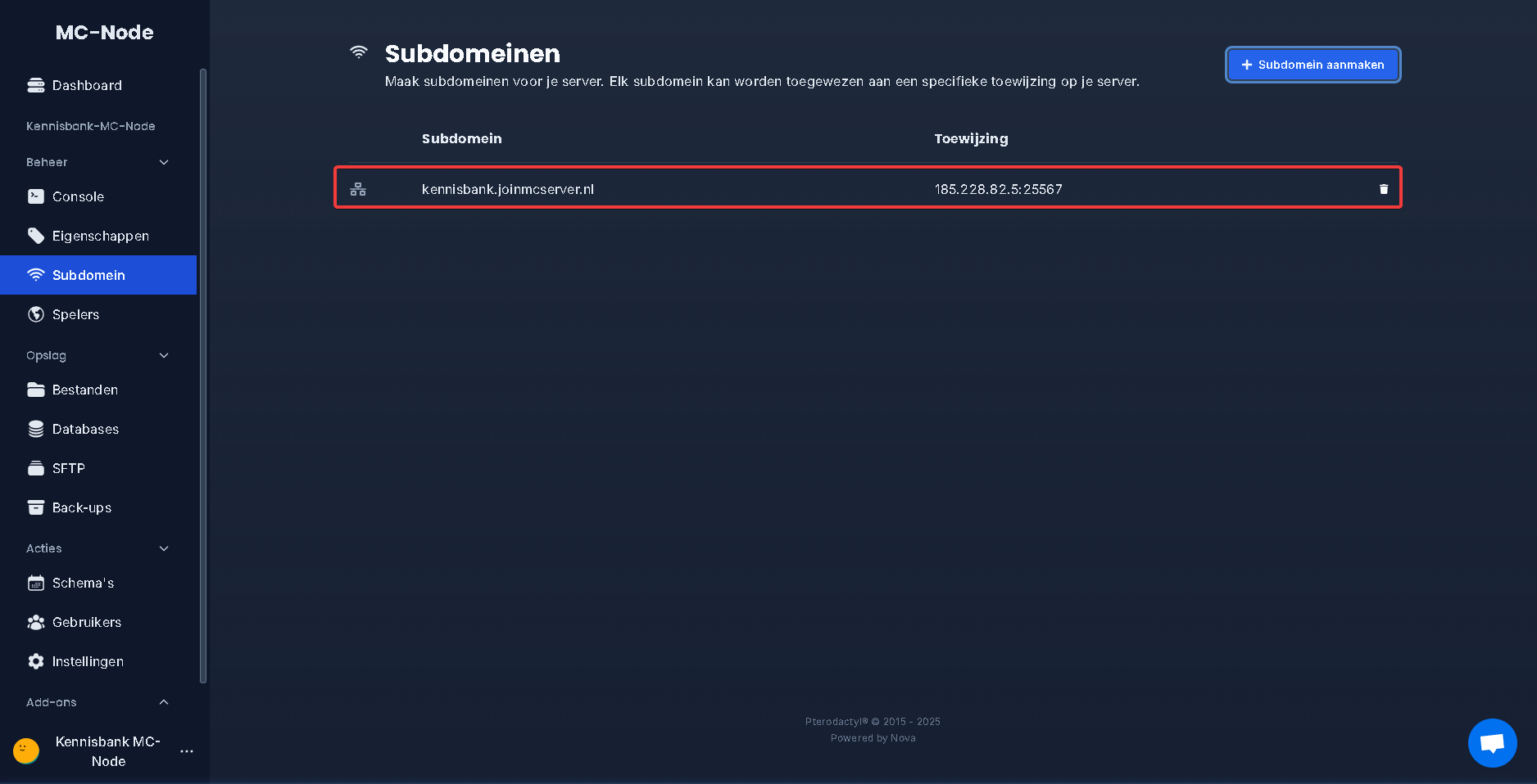 ¿Cómo añado un subdominio?