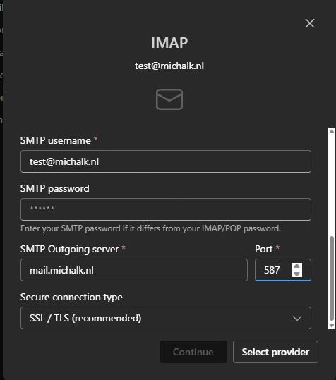 SMTP PORT